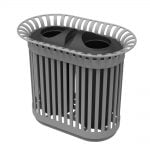 Trash unit with two openings 