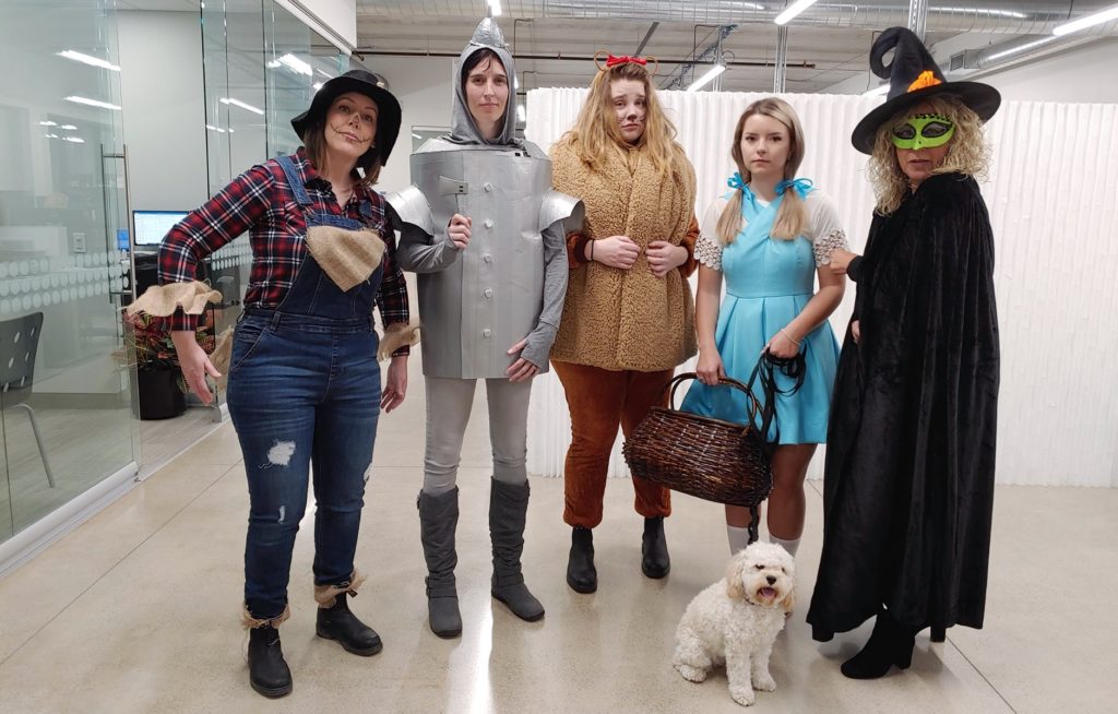 Maglin Staff dressed up for Halloween