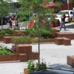 Custom blocks with wood tops at ByWard Market
