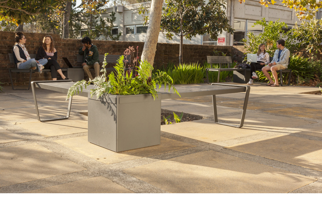 Lexicon Planters and Benches at Cal Poly University