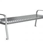 Backless Bench with Arms 