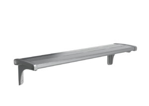 Backless Bench with Horizontal Slats