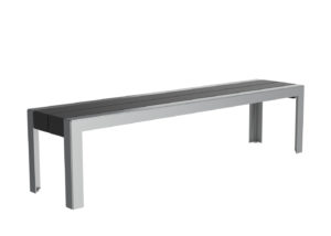 Backless Bench in Dark and Light Grey