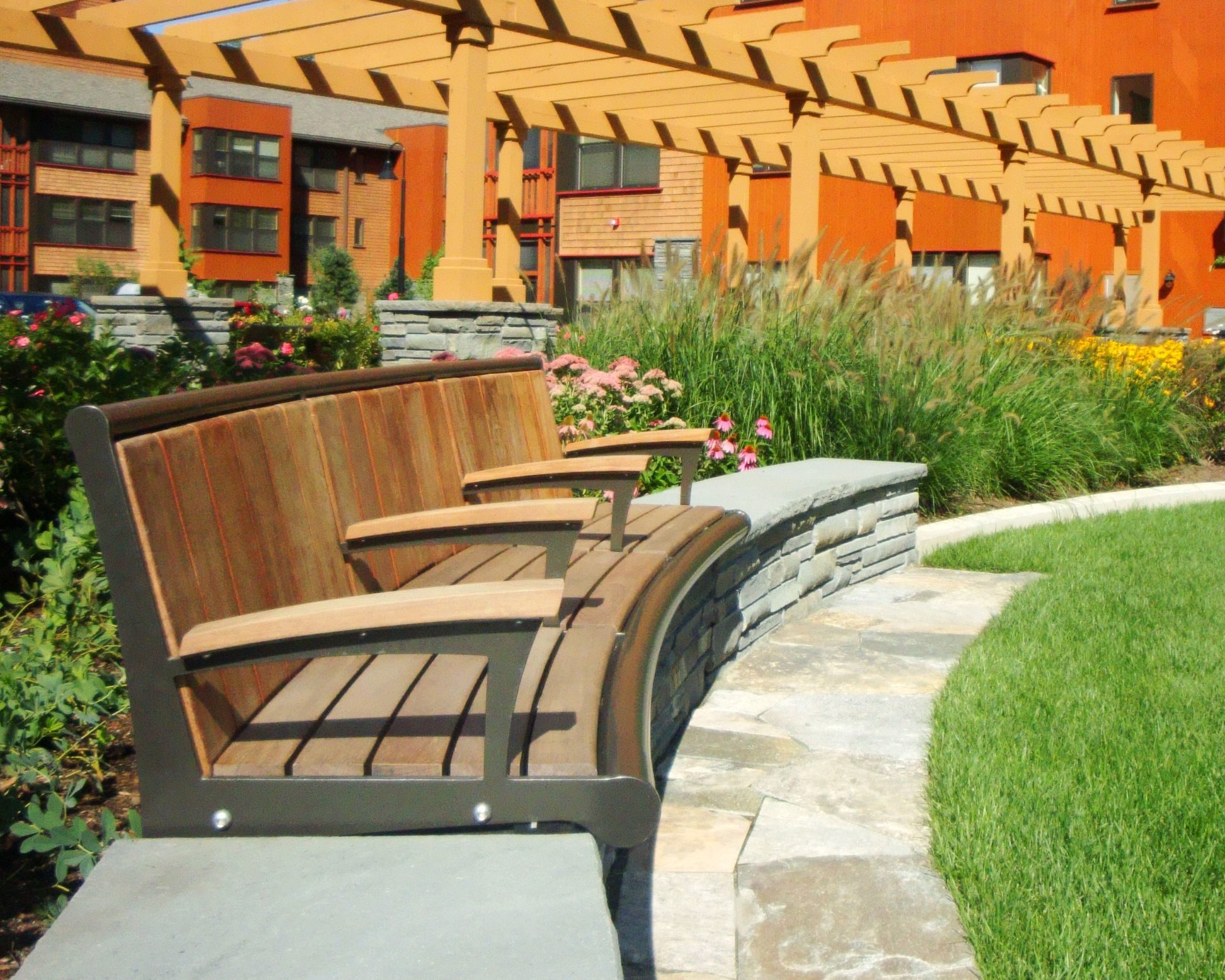 Curved Bench