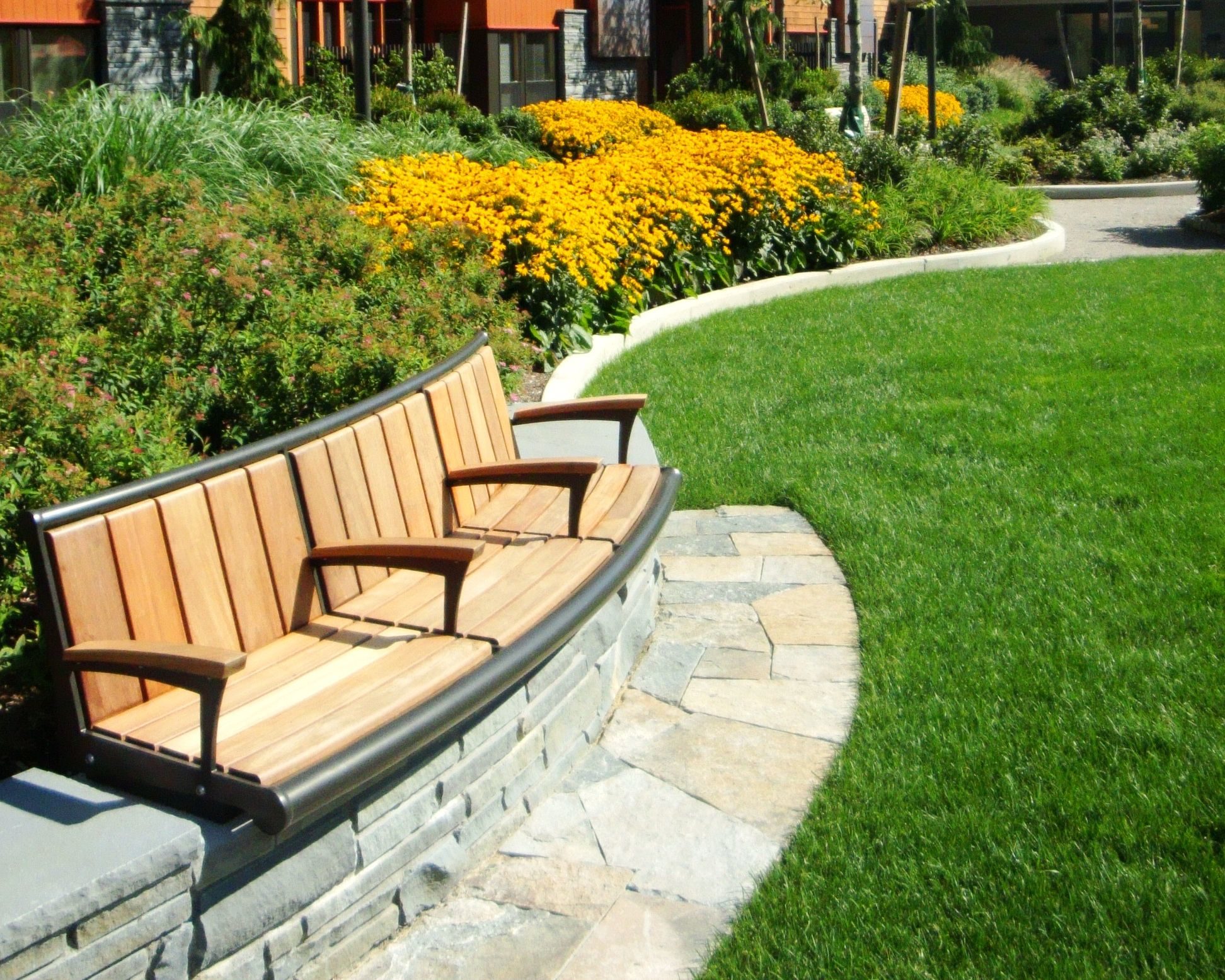 Curved Bench