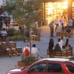 Pixel Seating at Night