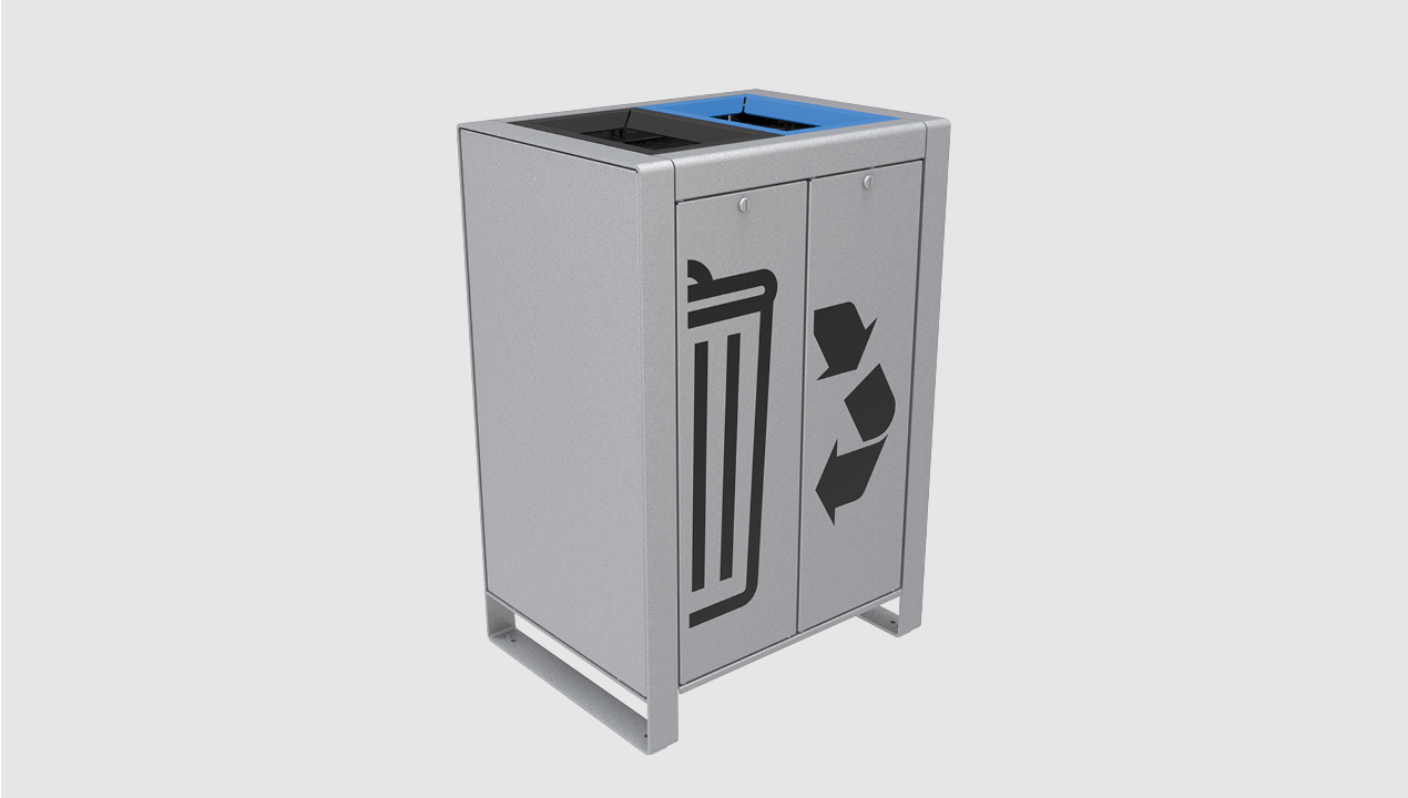 Trash Unit with Recycling