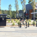Trash Bin outside Building