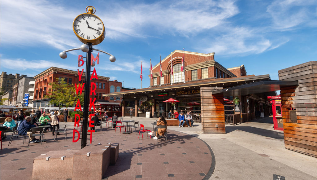 ByWard-Market_Foro ByWard Market blue skies and seating