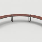 Lexicon Layout LXM1500-00049: Curved, Backless Wood, Armless