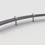 Ogden Layout OGM1900-00045: Arc, left to right slats, hdpe, side arms, pedestal legs