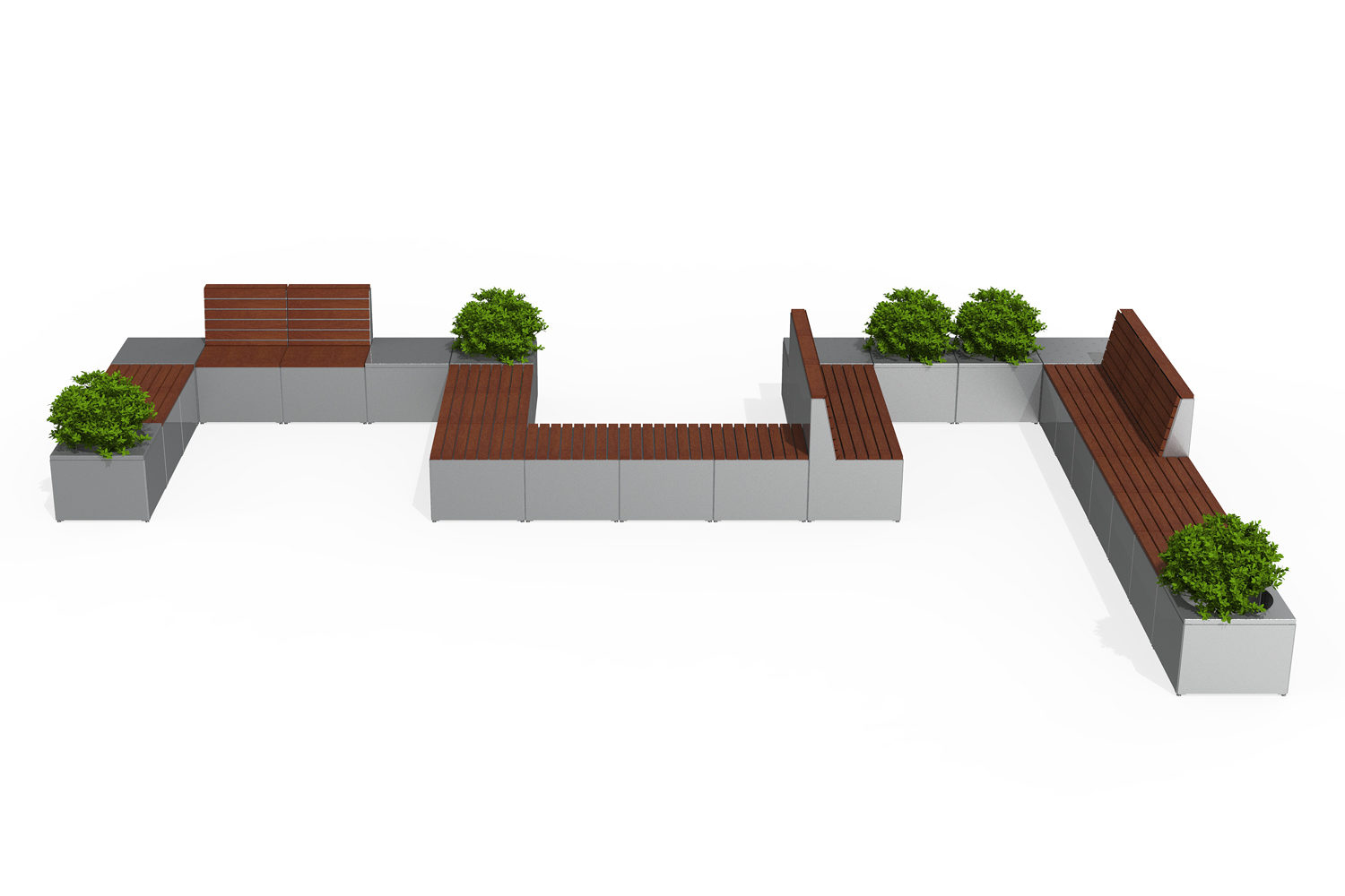 MAGLIN_REN_PLF2200-61203 Pixel Layout with tall blocks, metal and Ipe wood