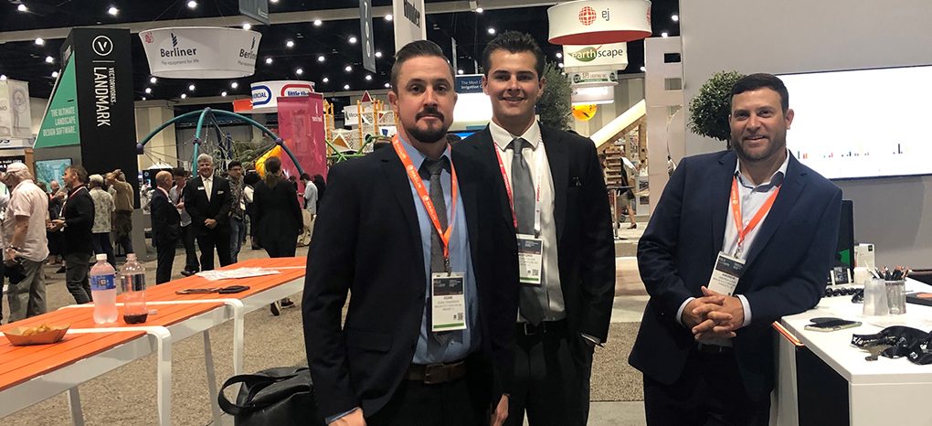 Maglin employees Adam, Brad and Andrew at ASLA 2019