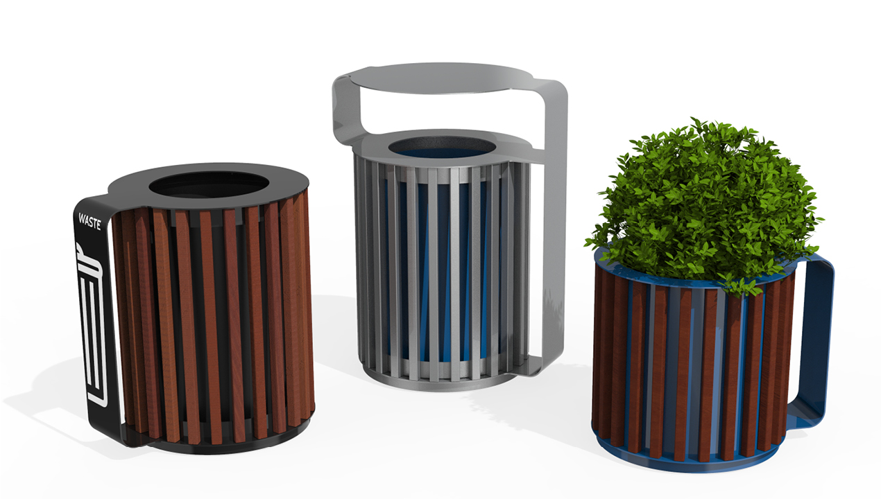 MUG Collection waste/recycle container, planter