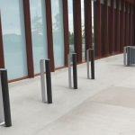 MUG Bike Racks painted gloss black and gunmetal and waste/recycle containers