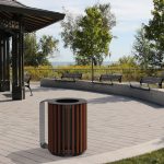 MUG Waste/Recycle Container with 870 Benches at a park