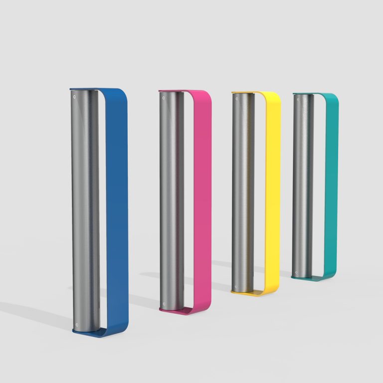 MAGLIN_REN_MUG-BIKE-RACK MUG Collection Bike Racks painted in vibrant colors