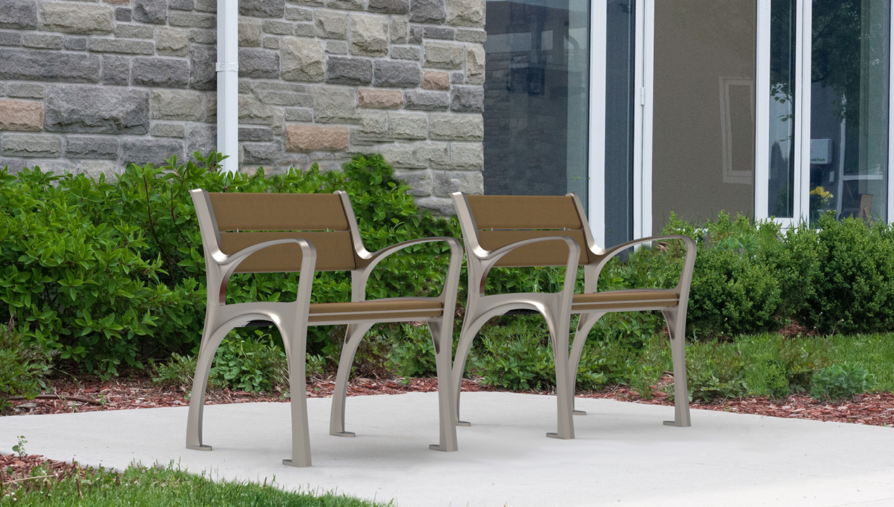 870 Chairs in Sandstone HDPC surrounded by gardens and stone building