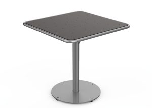 MTB-1700-00517: Square Foro Table, 30in W, OP HDPE Brown, P1, Surface Mount