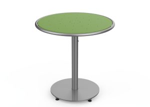 MTB-1700-00617: Round Foro Table, 30in D, OP HDPE Green, P1, Freestanding