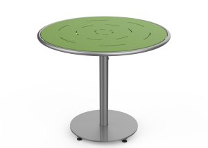 MTB-1700-00630: Round Foro Table, 36in D, OP HDPE Green, P2, Freestanding
