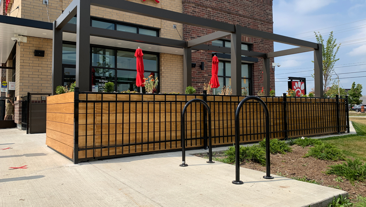 MBR-0500 Bike Racks in front of Chik-fil-a