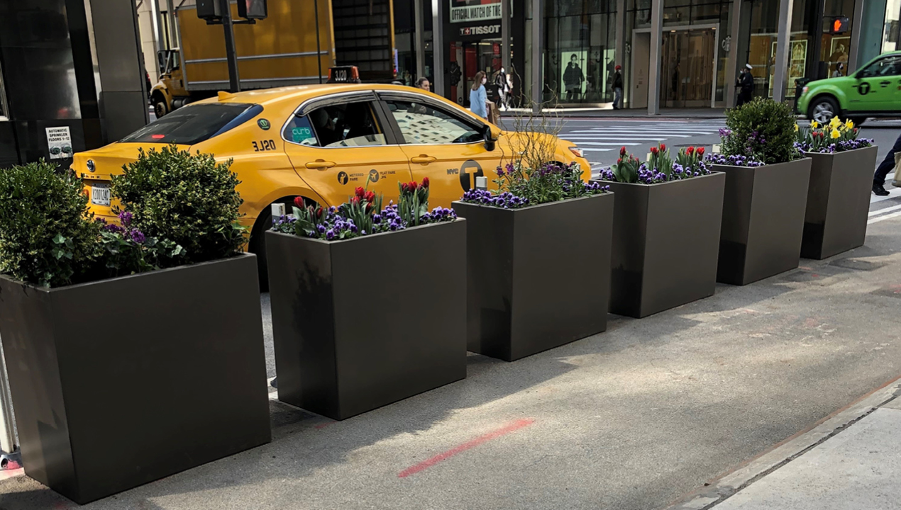 1500 Series Planters line 5th Avenue in New York