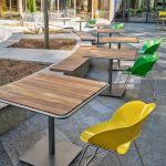 Foro Collection Wood Tables with Battery Chairs