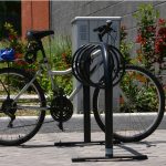 300 Series Bike Rack with bike locked