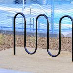 400 Series Bike Rack, black powdercoat at Lakeside Village Apartments