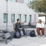 Students enjoying the outdoors while sitting on Maglin 720 chairs at CSUSM