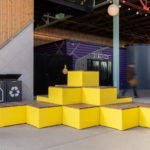 Maglin Bright yellow Pixel Blocks at Camp North End
