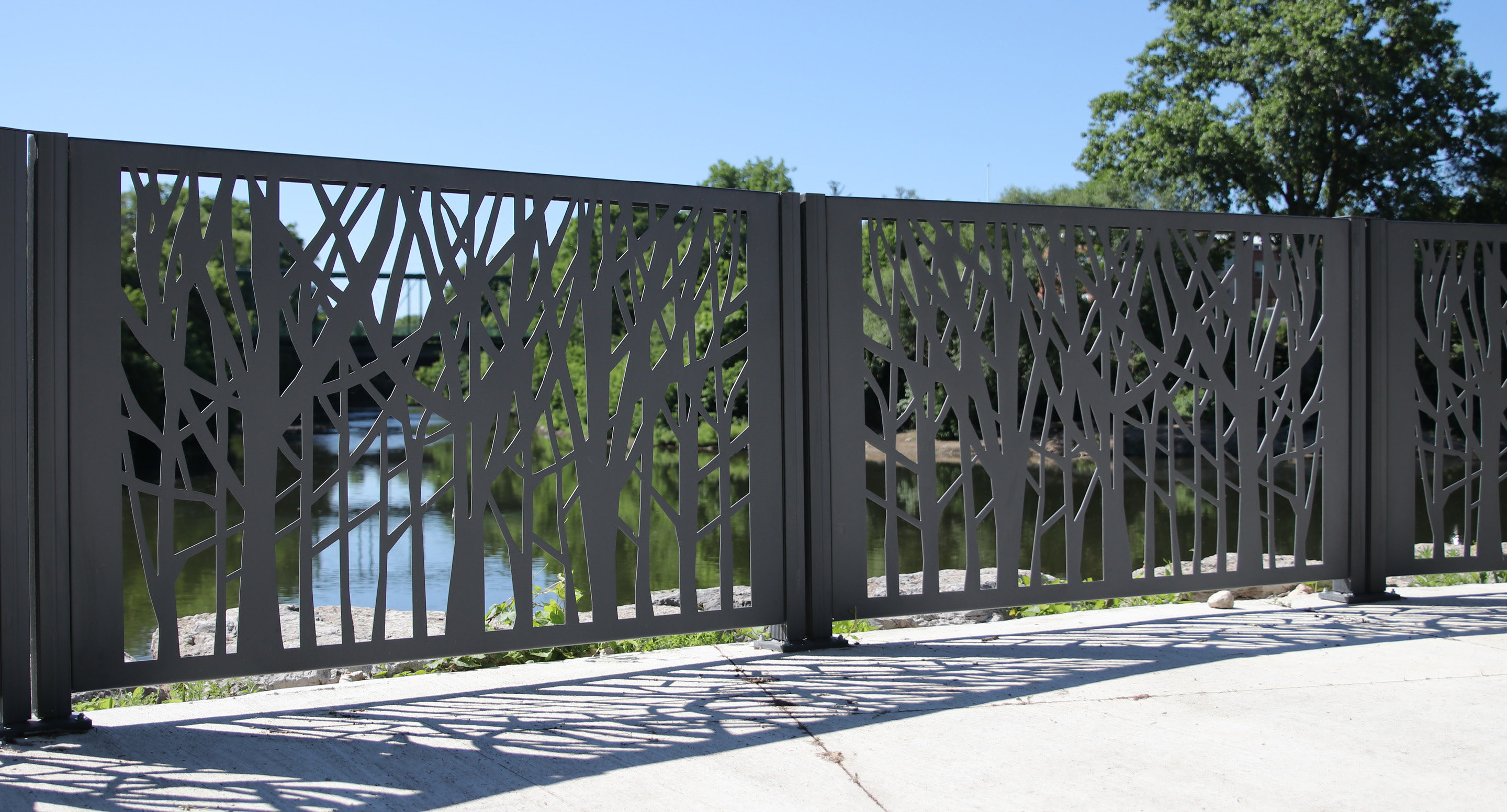 Custom FLEXX panels with trees pattern