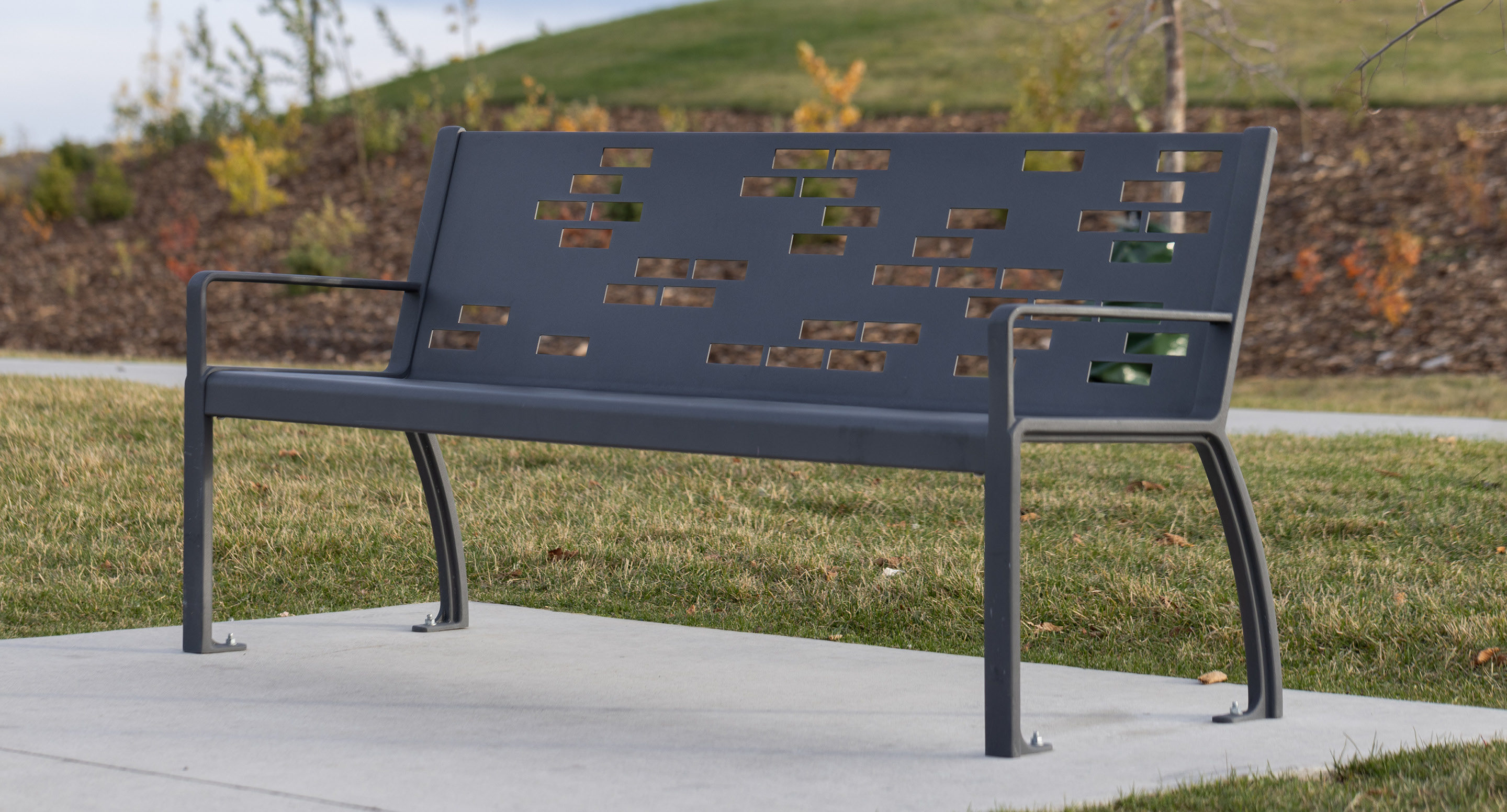 Custom 970 metal lasercut bench