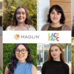 A collage of the eight student recipients of the 2025 Maglin/LACF scholarship posing for portraits, with the Maglin and LACF/FAPC logos in the center.