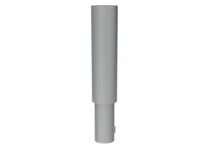 A gray cylindrical component consisting of a wider upper section and a narrower base.