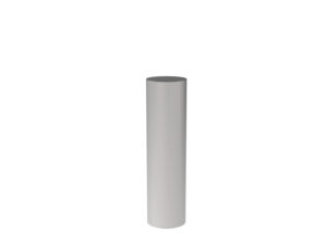 A vertical, cylindrical light fixture with a matte gray finish.