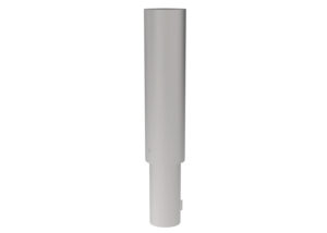 A gray, cylindrical telescopic pole segment.